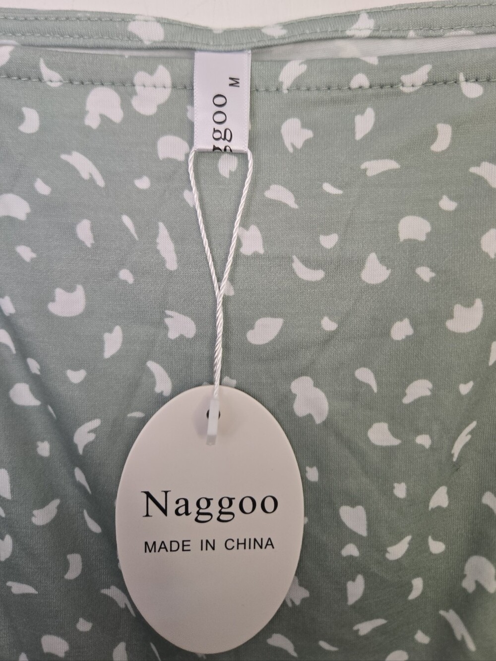 🌿 NWT Naggoo Sage Green Flutter Sleeve Mini Dress | Cottagecore | Pockets | Siz - Picture 6 of 6